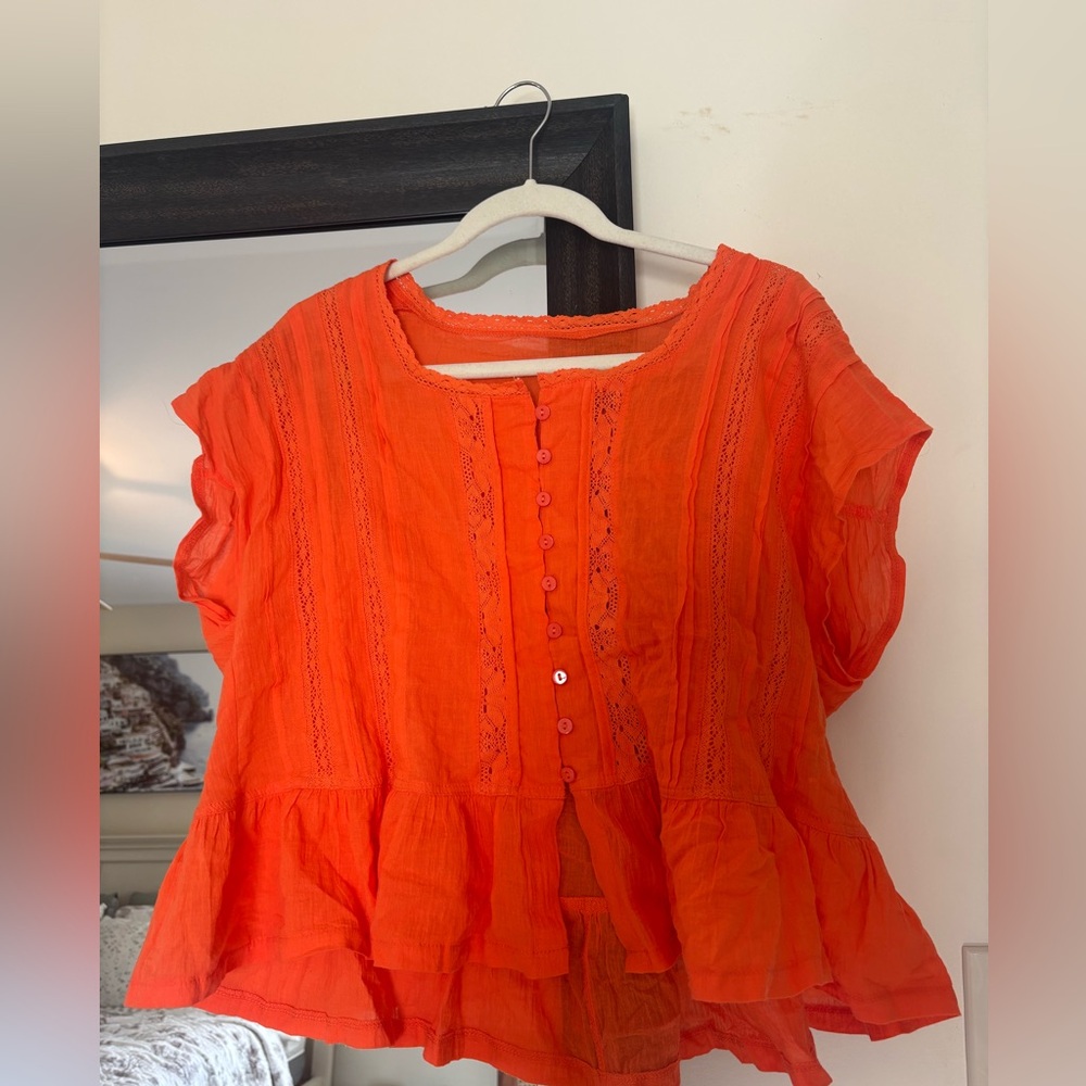 Amazon Vibrant Orange Blouse